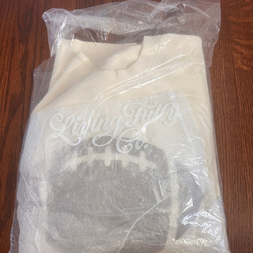 Living Fully Co. Cream Sweatshirt